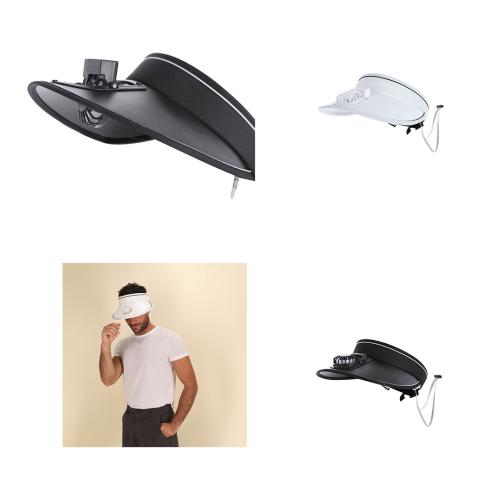 Sun Visor Fan Hat Integrated Battery Operated Fan