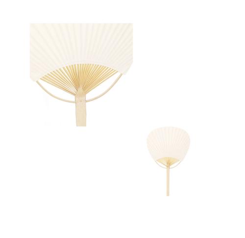 Bamboo and Paper Printed Pai Pai Hand Held Fan