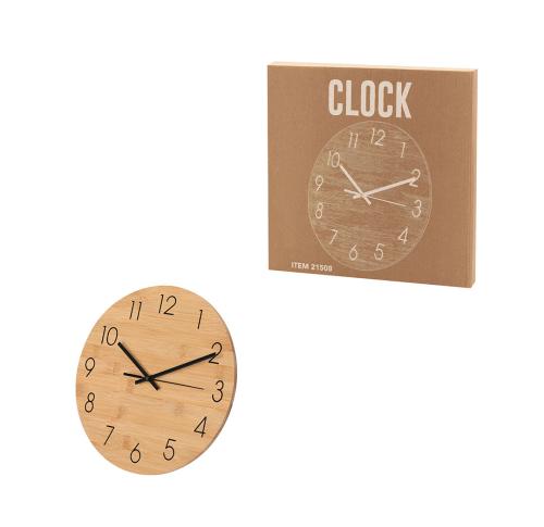 Narural Bamboo Wooden Wall Clock Tiwel