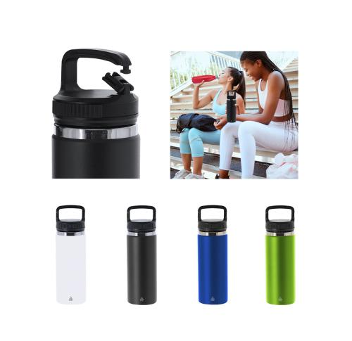 Eco Insulated Recycled Stainless Steel 550ml Drinks Water Bottle Screw Top