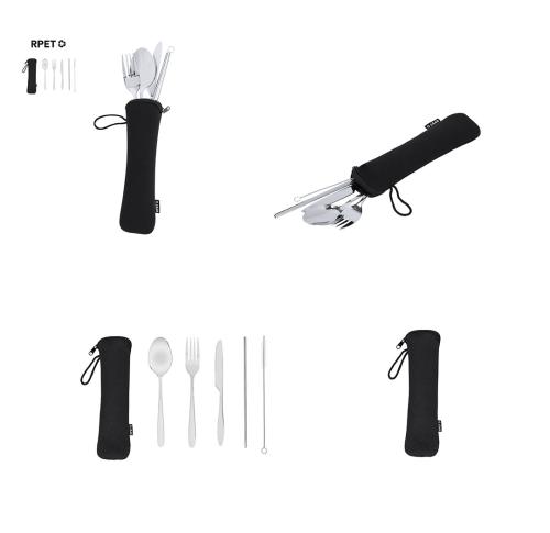 Recycled Stainless Steel Eco 5 Piece Cutlery Set Sinix
