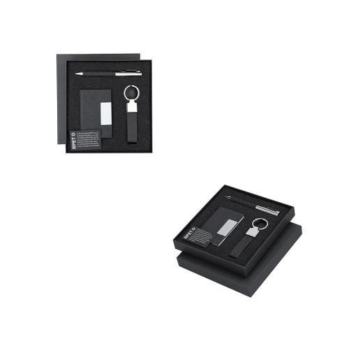 Recycled Gift Set - Cardholder, Keychain and Pen