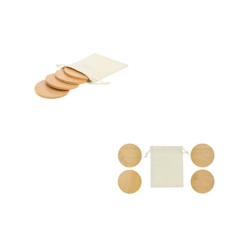 Bamboo Wooden Coaster Gift Set x 4 Elmor