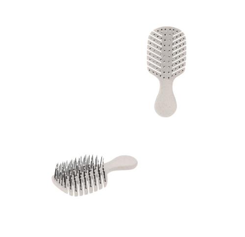 Anti Tangle Wheat Straw Flexible Hairbrush Brackens