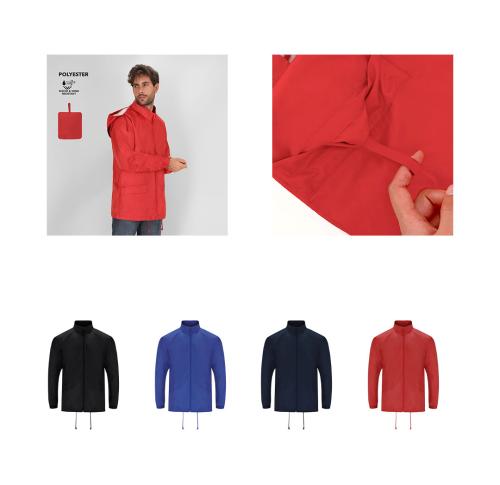 Branded Unisex High Neck Raincoat Detachable Hood