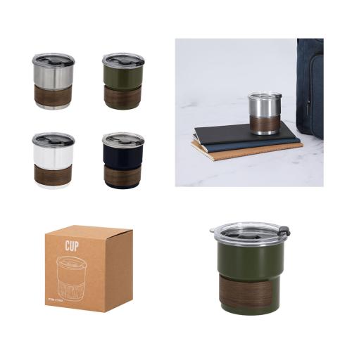 Stainless Steel Cup 250ml With Lid and Handle Gasking