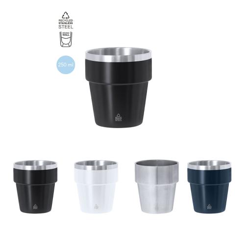 Recycled Stainless Steel 250ml Insulated Cup Mayden