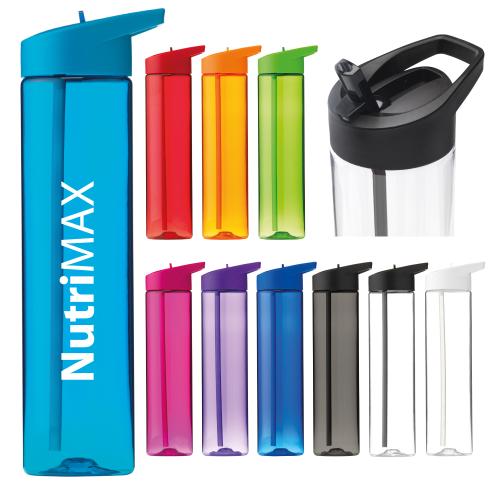 Printed Water Islander Bottles 600ml Flip Straw