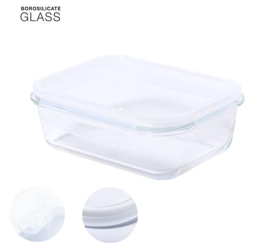 Printed 1 Litre Borosilicate Glass Lunch Boxes Tuber