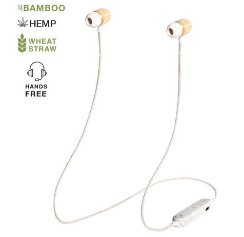 Bluetooth Bamboo Earbuds  Eco Wheat Straw