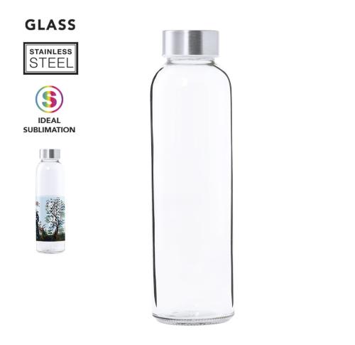 Clear Sports Water Bottle Full Colour Print 500ml