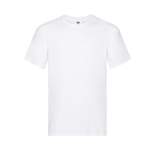 Custom Fruit Of The Loom Adult White T-Shirt Original 100% Cotton