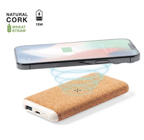 Cork and Wheatstraw Eco Frienly Wireless Charger 8000 mAh