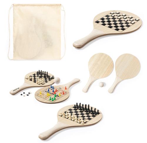 Beach and Bat Set Integrated Chess and Checkers Game