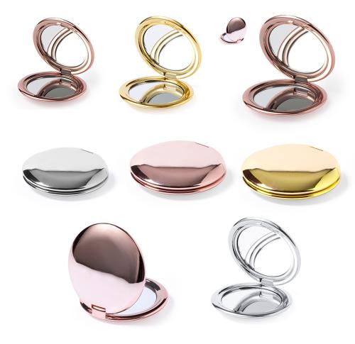 Promotional Metallic Pocket Mirrors Rose Gold, Silver, Gold