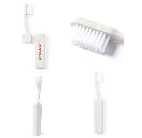 Branded Wheatstraw Foldable Travel Toothbrushes Duncan