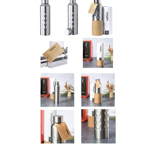 850ml Stainless Steel Water Bottle Diamond Pattern