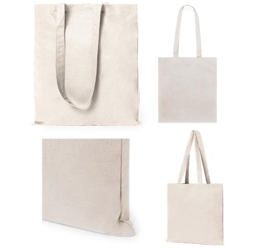Customised 100% Cotton Tote Shopping Bags Long Handles