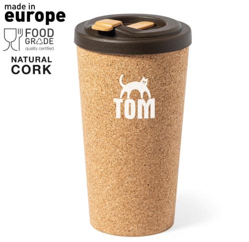 Thermal Insulated Coffee Tea Takeawy Mug Cork Body 500ml