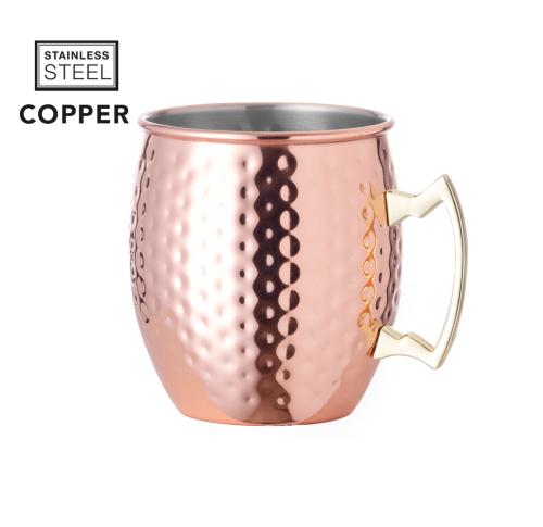 Custom Rose Gold Stainless Steel Vintage Mugs 500ml