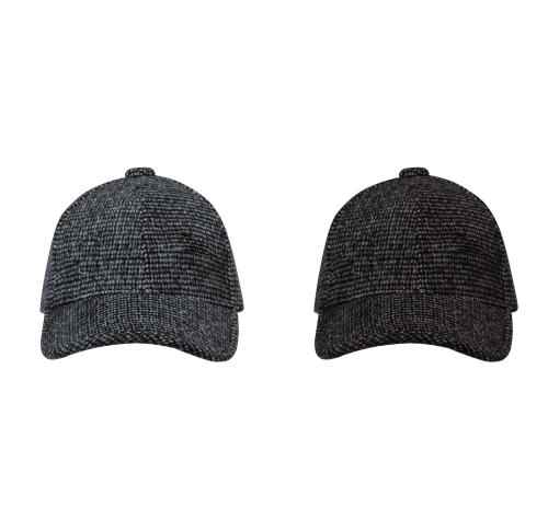 Custom Tweed Finish Polyester Riding Baseball Caps