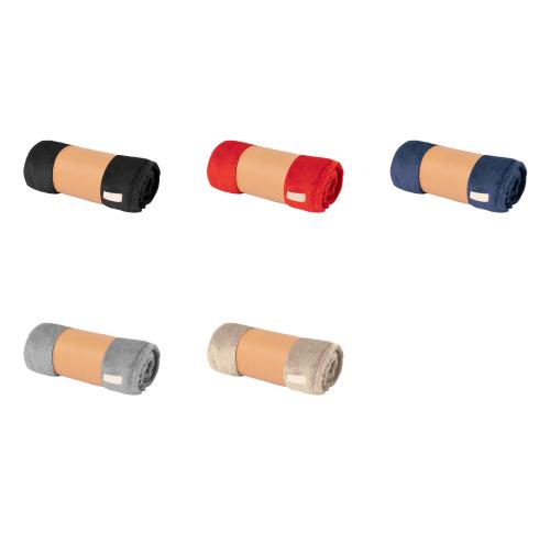 Custom Soft Touch Fleece Blankets Recycled Cardboard Sleeve