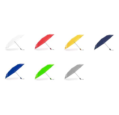 Branded Compact Manual Opening Polyester Umbrellas Matching Sleeve