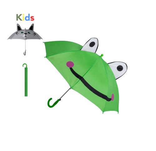 Branded Children's Frog Or Cat Umbrellas 78cms