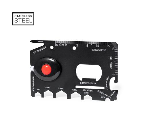 Promotional Mult-tool Stainless Steel Flat Card 16 Functions