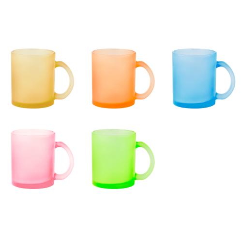 Promotional Glass Mugs 350ml Die Sublimation Full Color