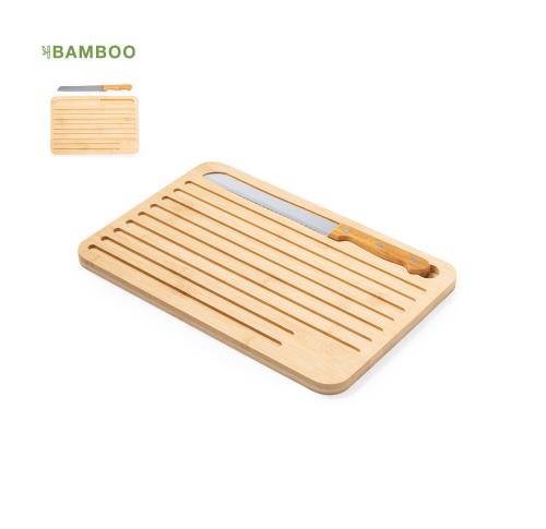 Branded Bamboo Kitchen Chopping Boards & Bread Knives