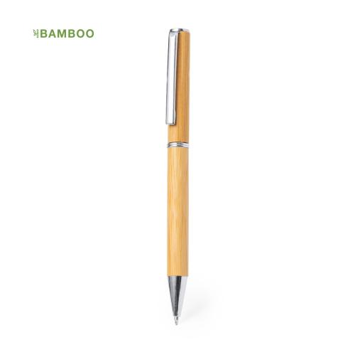 Bamboo Branded Pens Metal Barrel Swivel Mechanism