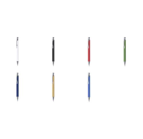 Printed Recycled Paper Barrel Pens, Blue Ink