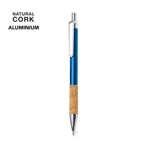 Custom Cork & Aluminium Pens Push Button Metal Clip