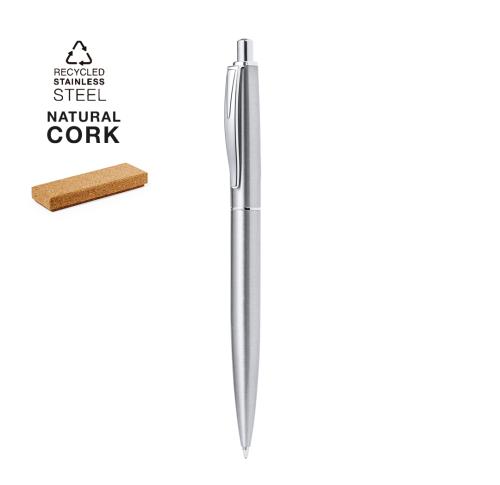 Printed Recycled Stainless Steel Pens Push Button Matt Finish