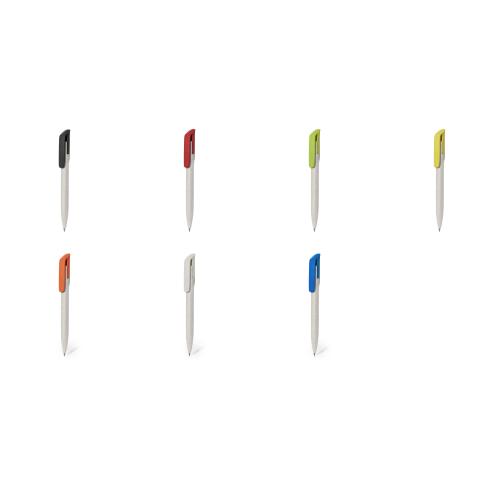 Logo Printed Wheatstraw Business Pens Coloured Clips