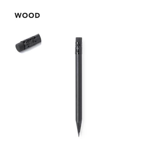 Custom Matt Black Natural Wood Pencils Black Lead & Eraser