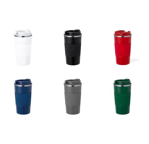 Branded 400ml Stainless Steel Insulated Coffee Tumblers Matt