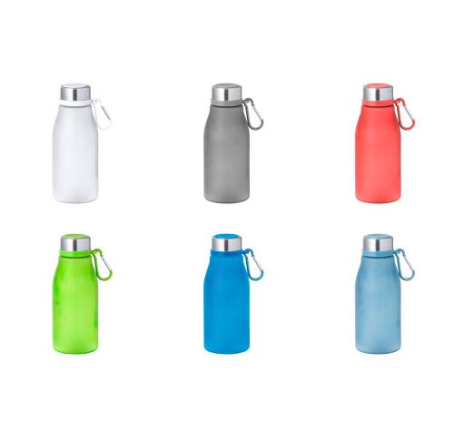Logo Recycled Plastic Bottles Translucent 370ml Caribiners