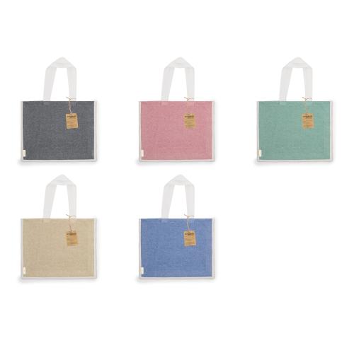 Custom Printed PremiumRecycled Cotton Bags Jute Gussett