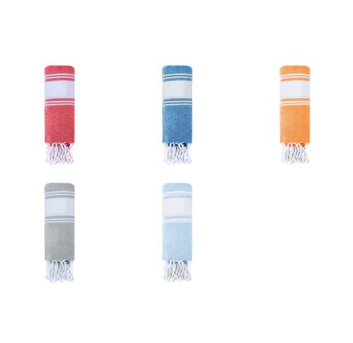 Custom Polyester & Cotton Beach Towel 900x1800mm Striped