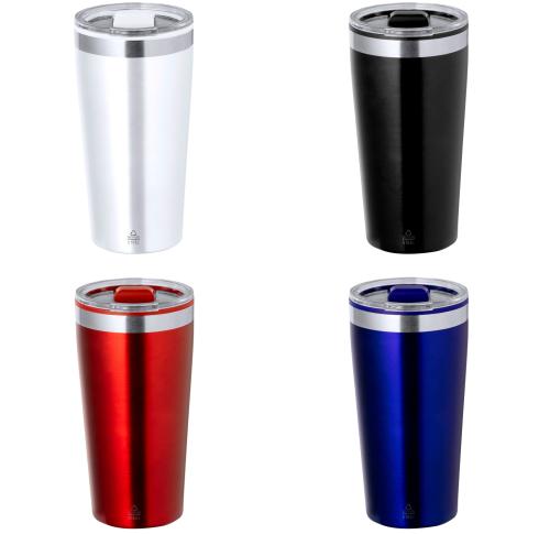 Branded Recycled Stainless Steel Tumblers  600ml gift Boxed