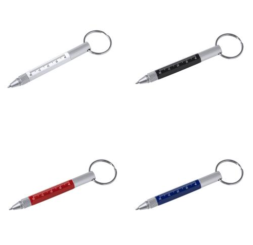 Branded Multifunction Aluminium Keyring Pen Ruler