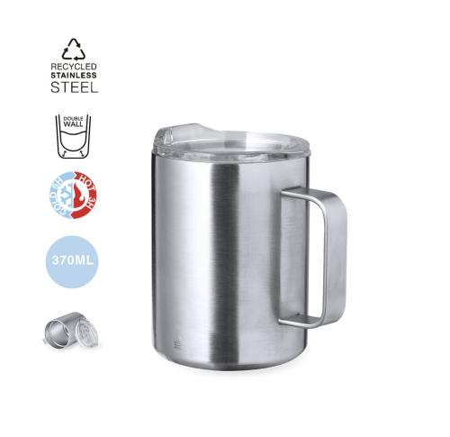 Branded 370ml Stainless Steel Thermal Coffee Takeaway Camping Mugs