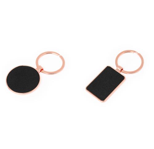 Promotional Rose Gold Keyrings & PU Leather Circular