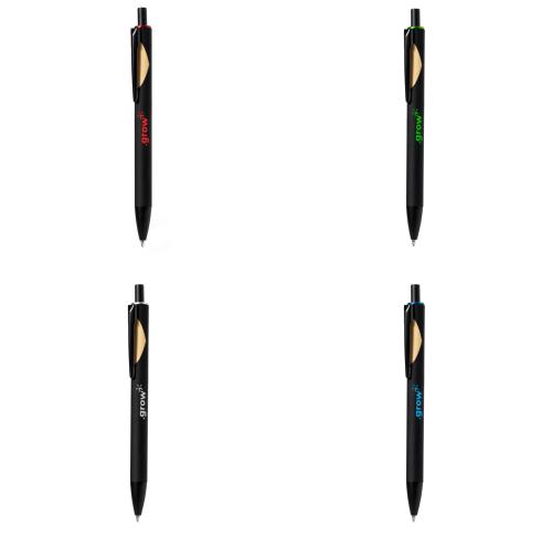 Branded Laser Engraved Pen Special Coating To Allow Matching Colour Solid Black