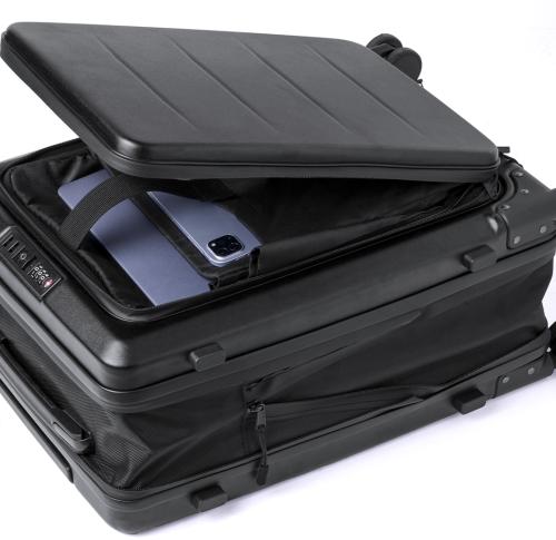 Custom Expandable Trolley Suitcase TSA Lock, Wheels, Padded Laptop Compartment