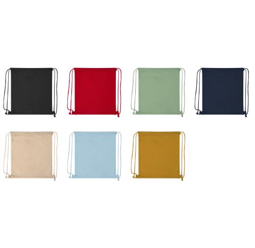 Printed Drawstring Polyester Corduroy Bags