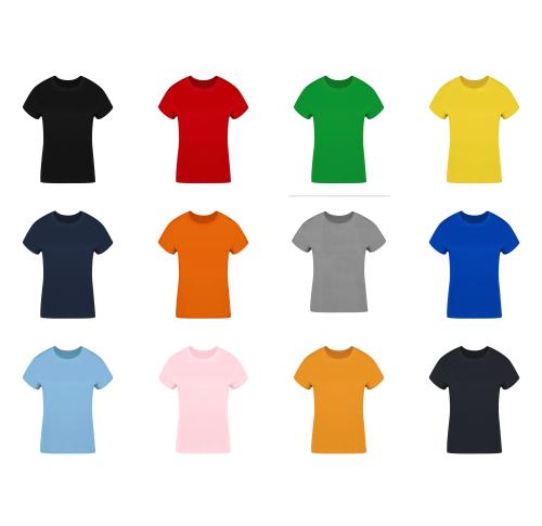 Promotional Printed Ladies Ring Spun Cotton Jersey T Shirts