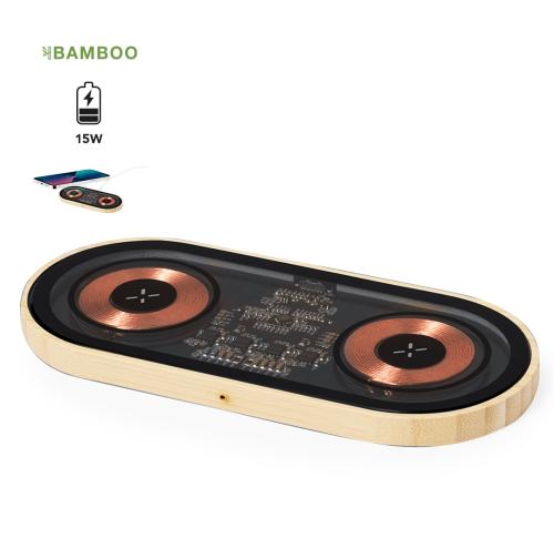 Custom 15W Wireless Charger Qi Charge 2 Devices Type C Connection